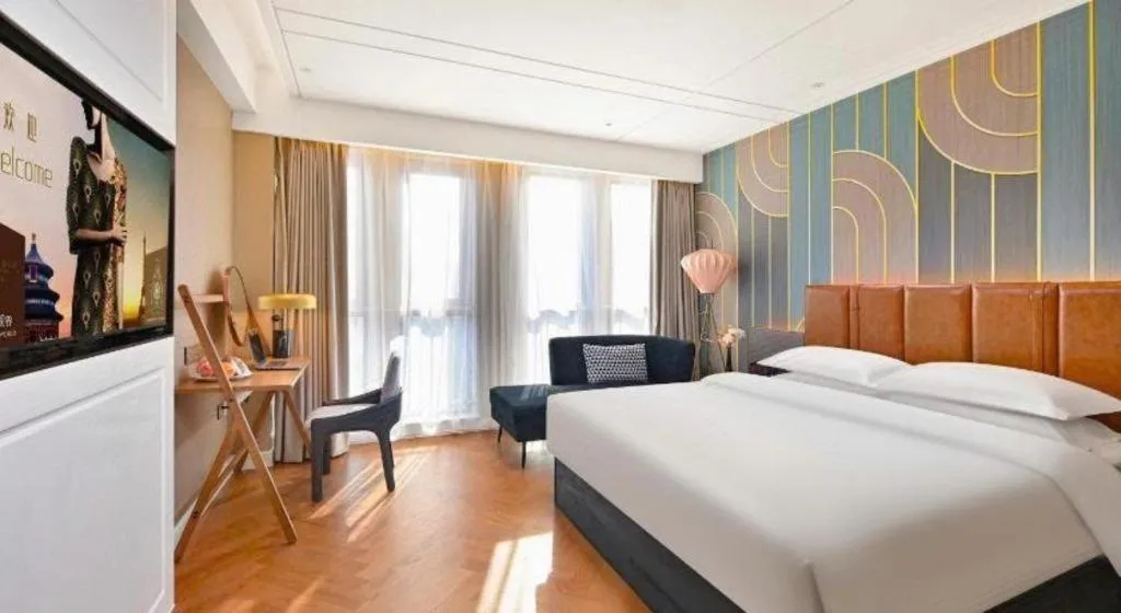 Bed in Jinjiang Metropolo Shaoxing Keqiao Wanda Plaza