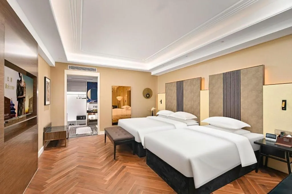 Bed in Jinjiang Metropolo Shaoxing Keqiao Wanda Plaza