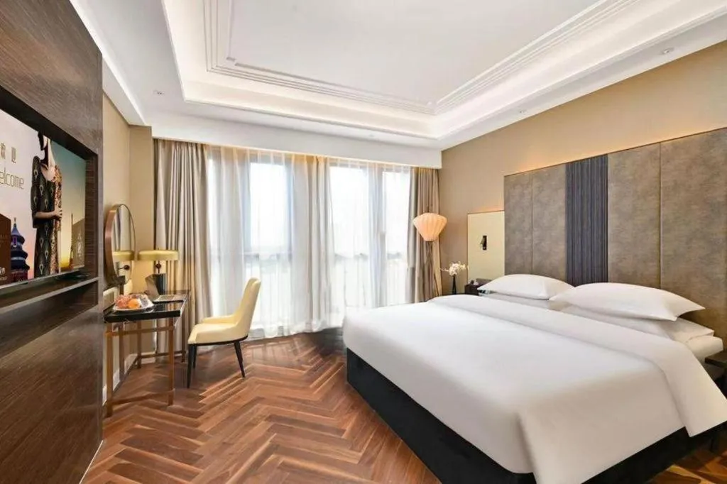 Bed in Jinjiang Metropolo Shaoxing Keqiao Wanda Plaza