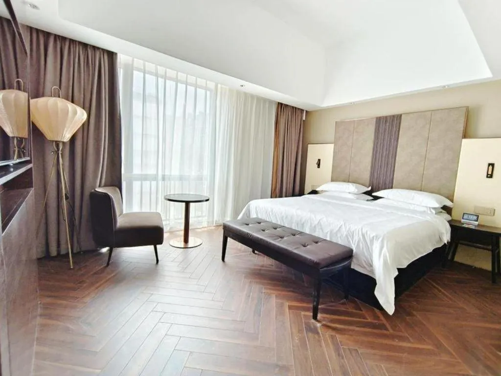 Bed in Jinjiang Metropolo Hotel - Ningde Wanda Plaza