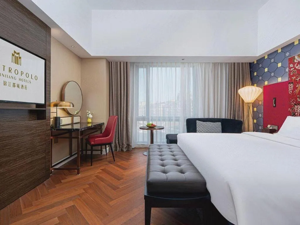 Bed in Jinjiang Metropolo Hotel - Ningde Wanda Plaza