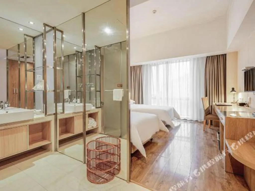 Bed in Jinjiang Metropolo Hotel - Ningde Wanda Plaza