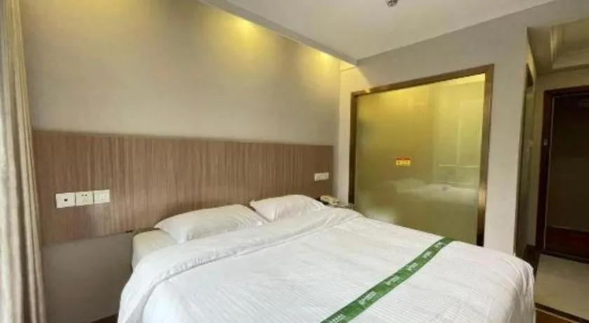 Bed in GreenTree Inn Shenzhen Guanggang Port Futian South Road Express Hotel