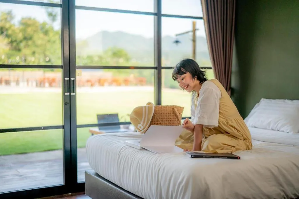 Bed in The River Life Resort