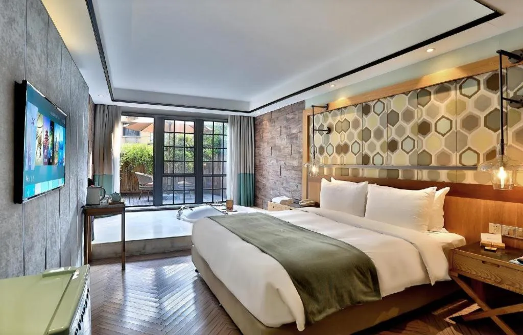 Bed in Hangzhou Cosy Park Hotel