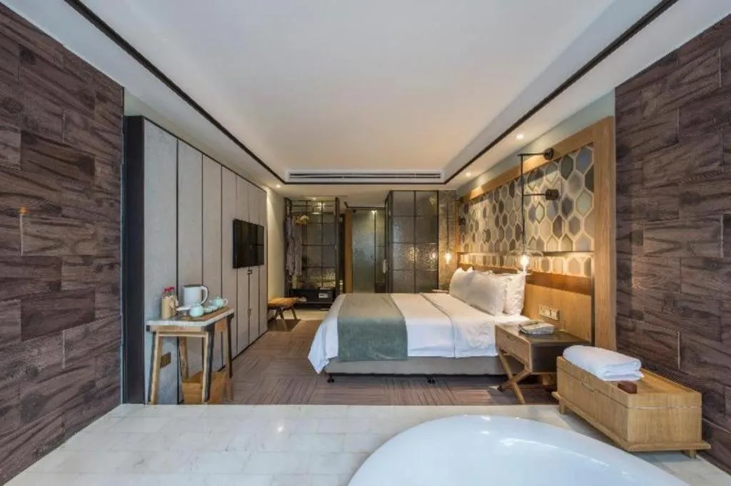 Bed in Hangzhou Cosy Park Hotel