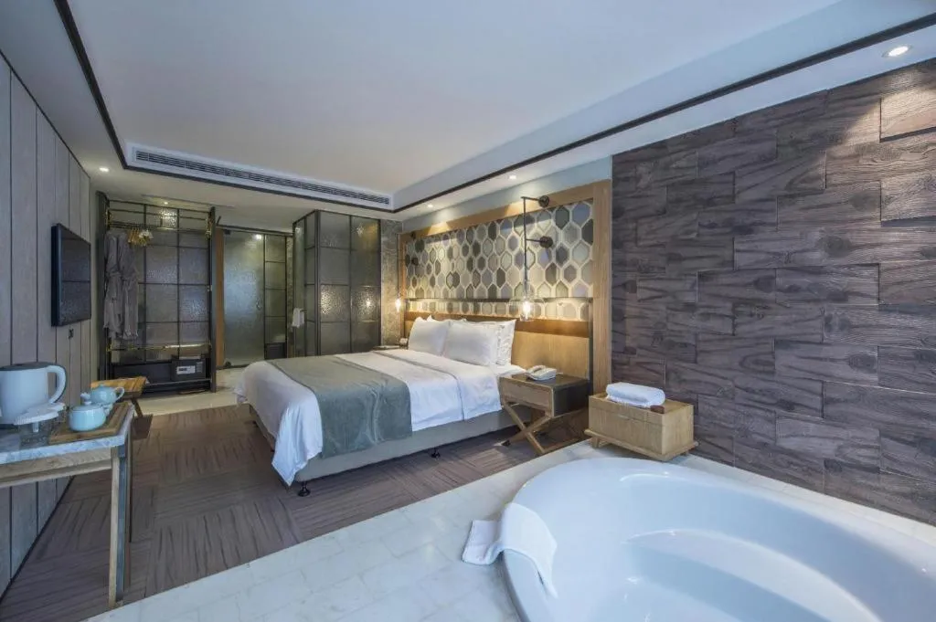 Bed in Hangzhou Cosy Park Hotel