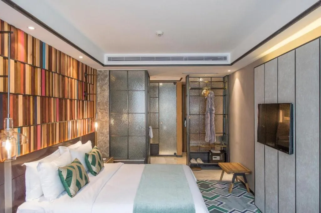 Bed in Hangzhou Cosy Park Hotel