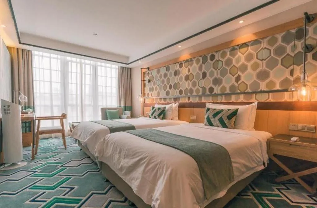 Bed in Hangzhou Cosy Park Hotel