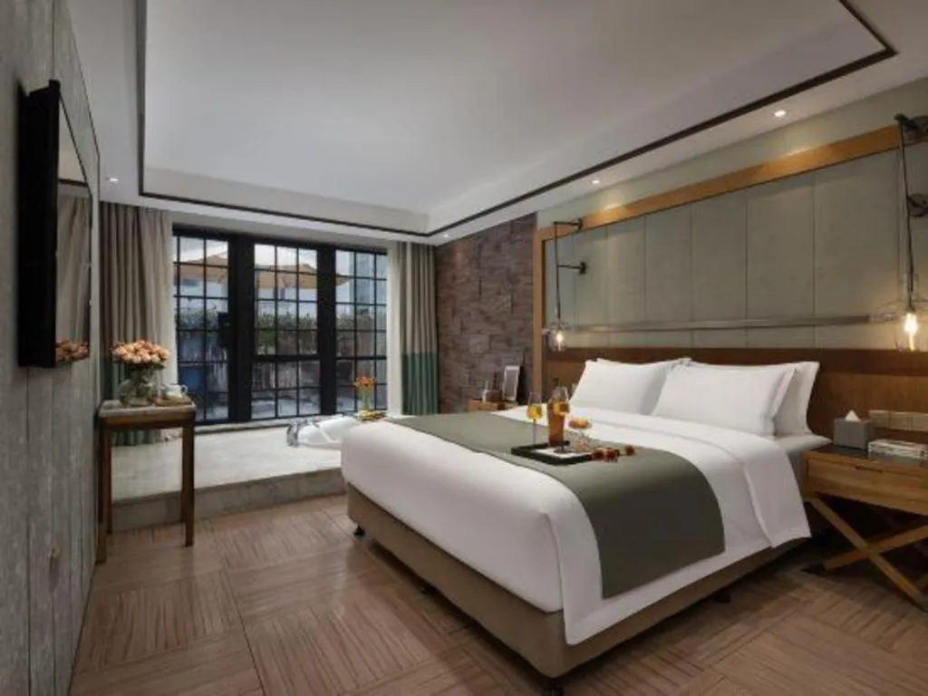 Bed in Hangzhou Cosy Park Hotel