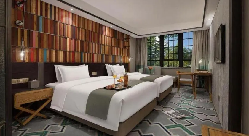 Bed in Hangzhou Cosy Park Hotel