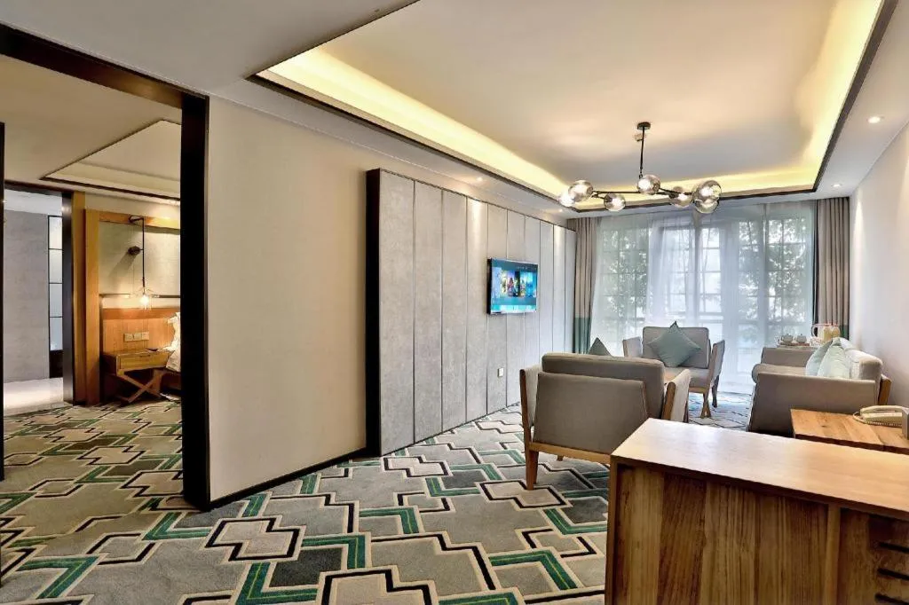 Bed in Hangzhou Cosy Park Hotel