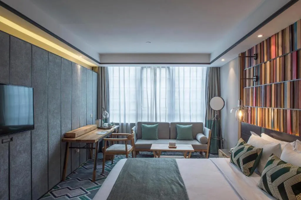 Bed in Hangzhou Cosy Park Hotel