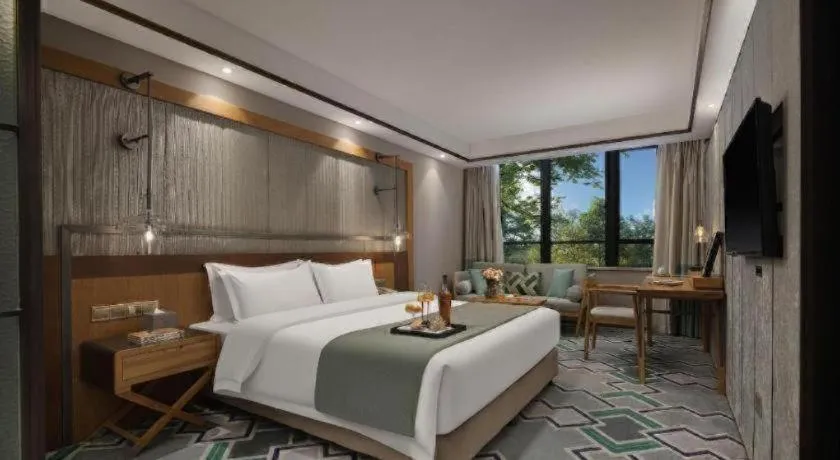 Bed in Hangzhou Cosy Park Hotel