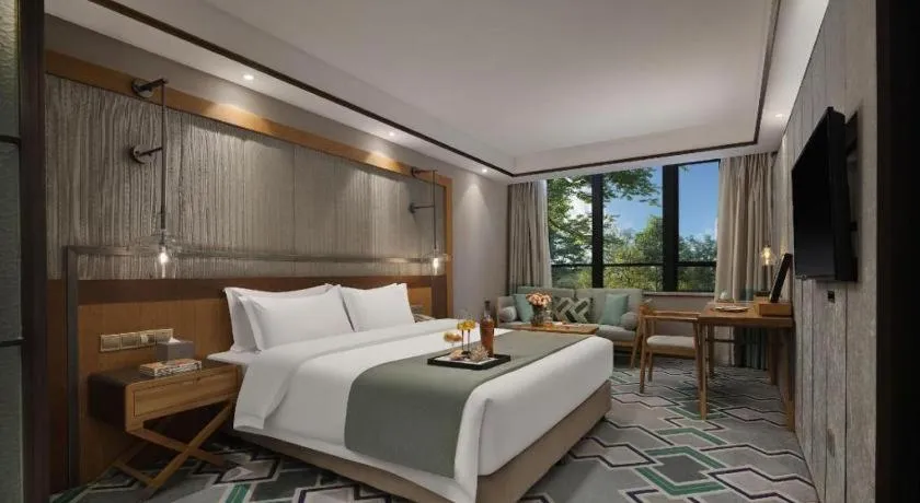 Bed in Hangzhou Cosy Park Hotel