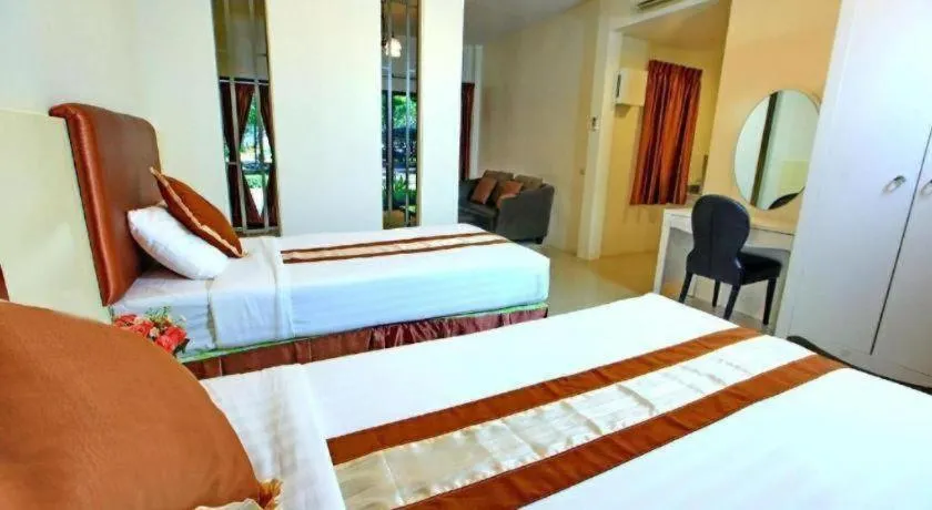 Bed in The Pine Resort