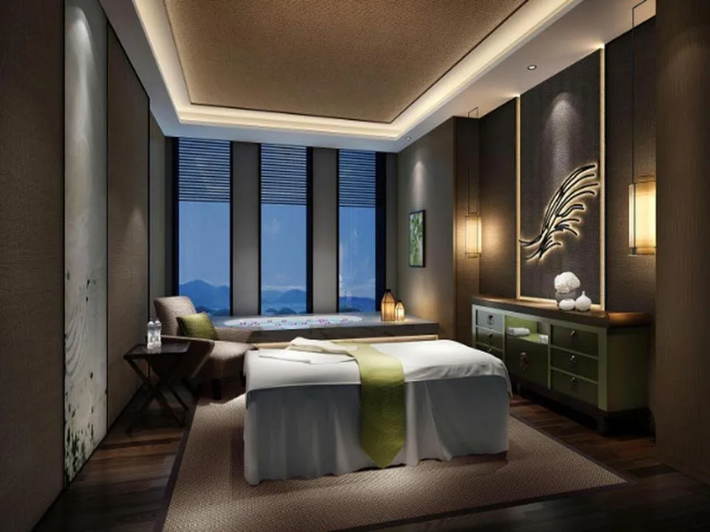 Bed in Beijing Grand Skylight International Hotel