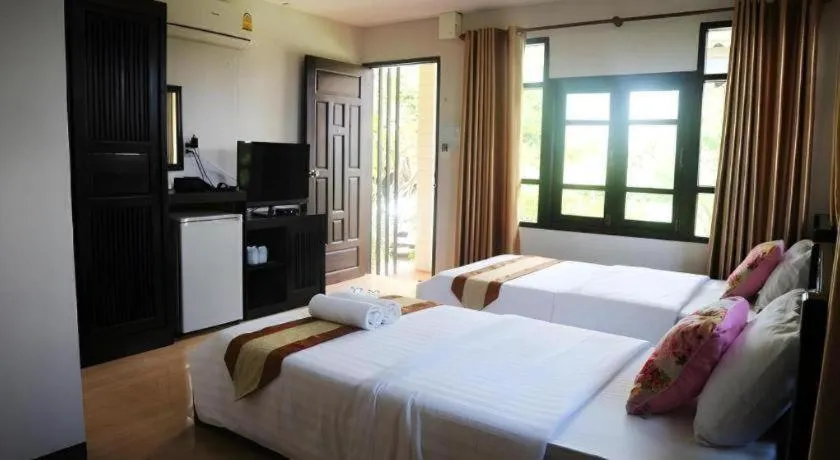 Bed in Ban Noi Resort Phrae
