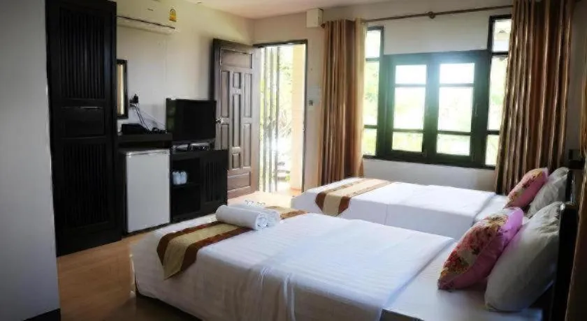 Bed in Ban Noi Resort Phrae