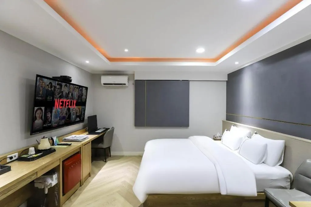 Bed in Hotel Primo Daejeon