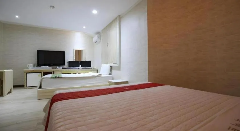 Bed in Hotel Primo Daejeon