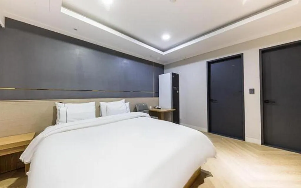 Bed in Hotel Primo Daejeon