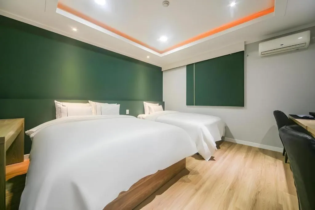 Bed in Hotel Primo Daejeon