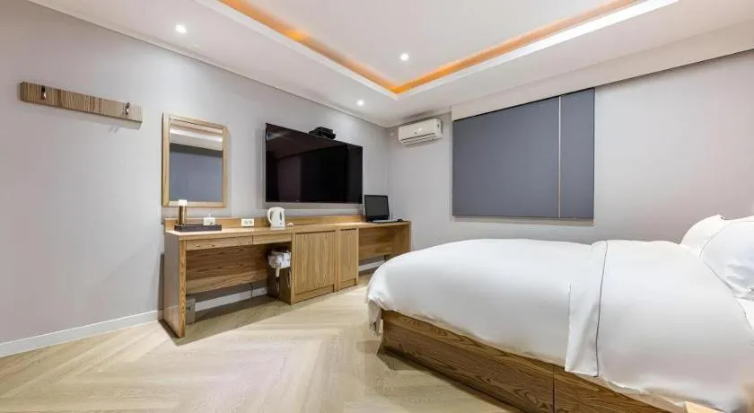 Bed in Hotel Primo Daejeon