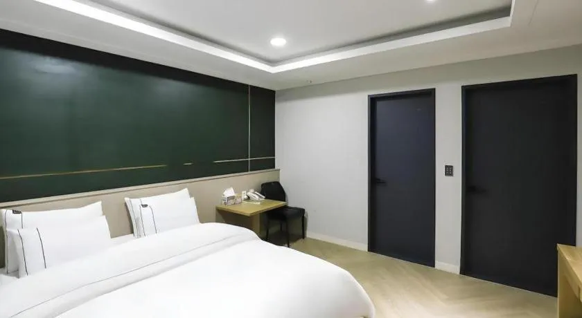 Bed in Hotel Primo Daejeon