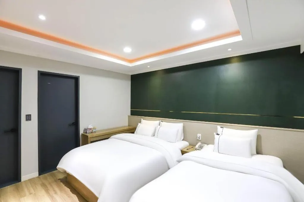 Bed in Hotel Primo Daejeon