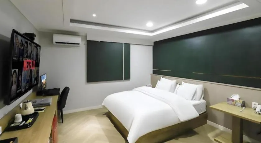 Bed in Hotel Primo Daejeon