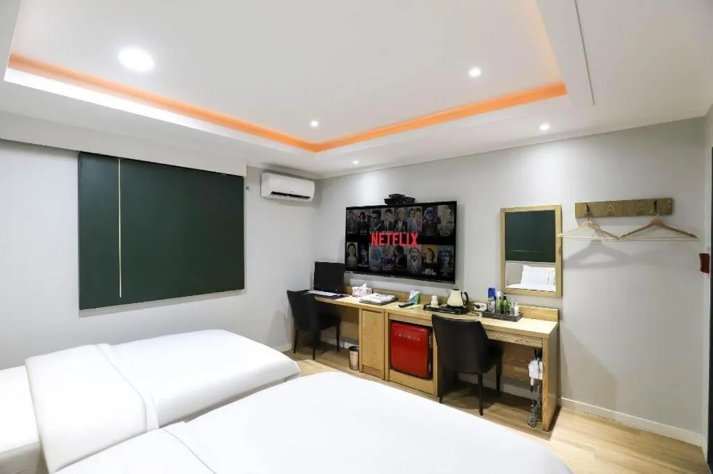 Bed in Hotel Primo Daejeon