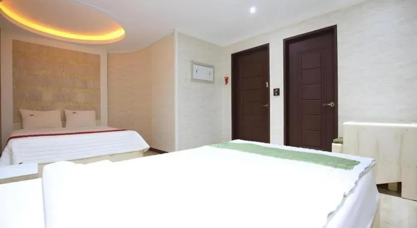 Bed in Hotel Primo Daejeon