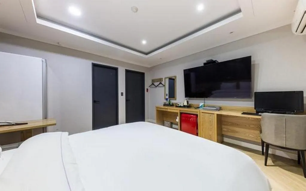 Bed in Hotel Primo Daejeon