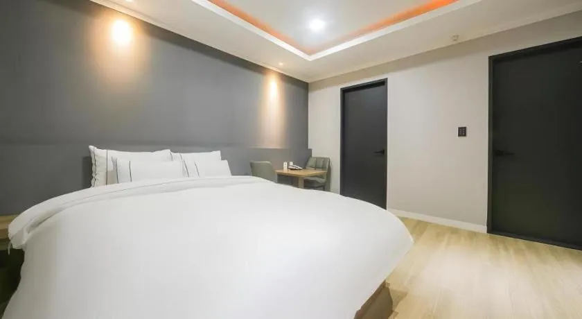 Bed in Hotel Primo Daejeon