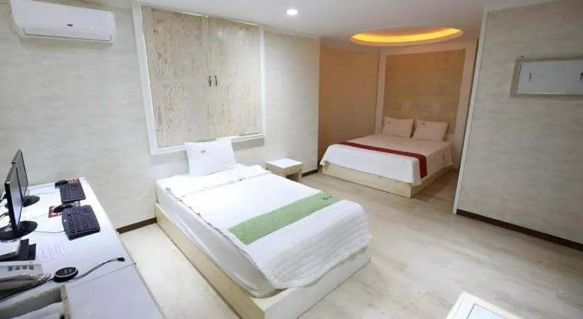 Bed in Hotel Primo Daejeon