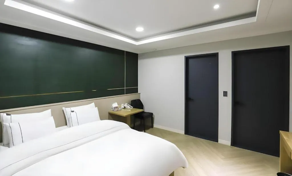 Bed in Hotel Primo Daejeon