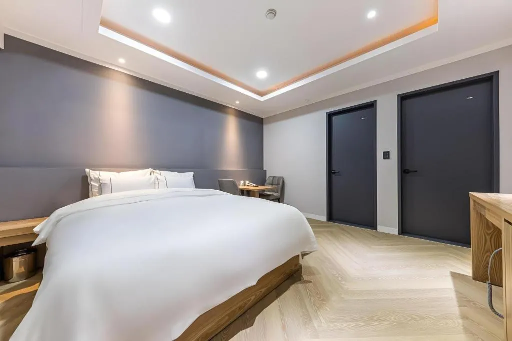 Bed in Hotel Primo Daejeon