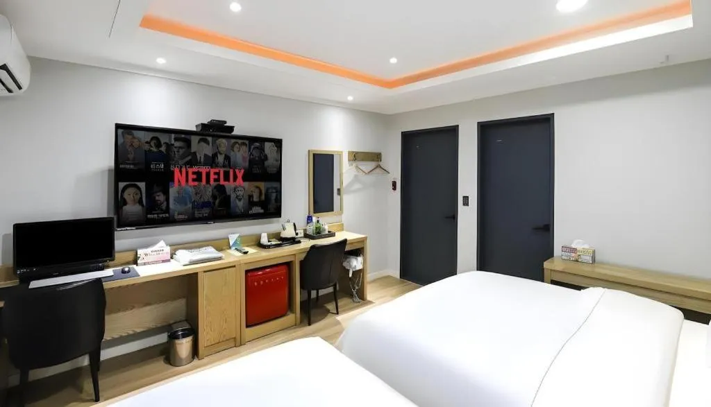 Bed in Hotel Primo Daejeon