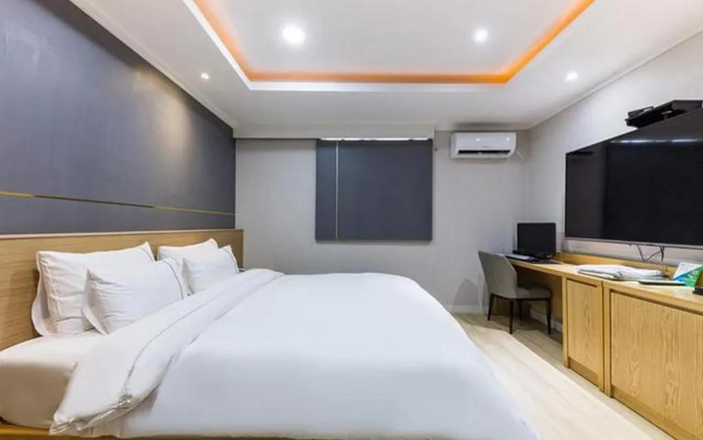 Bed in Hotel Primo Daejeon