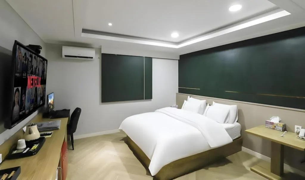 Bed in Hotel Primo Daejeon
