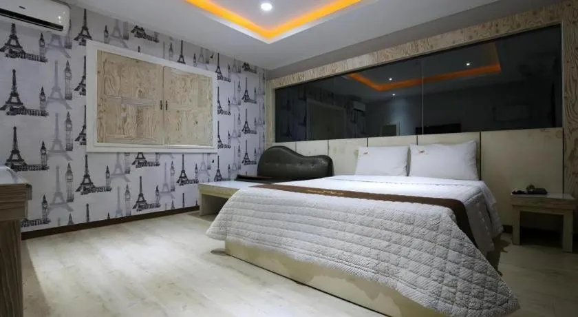 Bed in Hotel Primo Daejeon