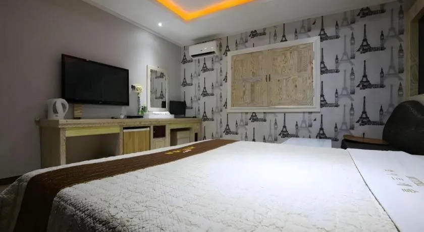 Bed in Hotel Primo Daejeon