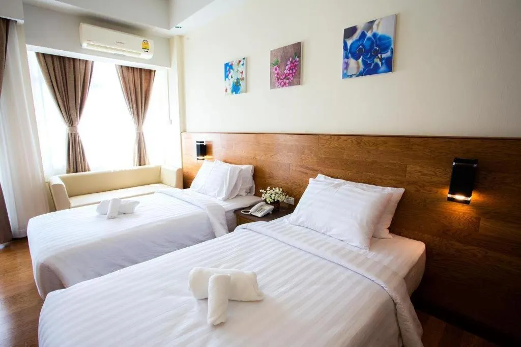 Bed in GreenView Boutique Hotel