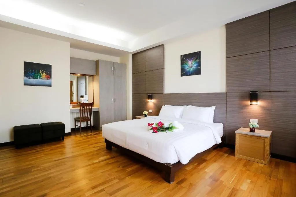 Bed in GreenView Boutique Hotel