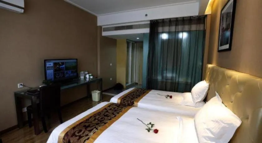 Bed in GreenTree Inn Hangzhou Linan Wanma Road Express Hotel
