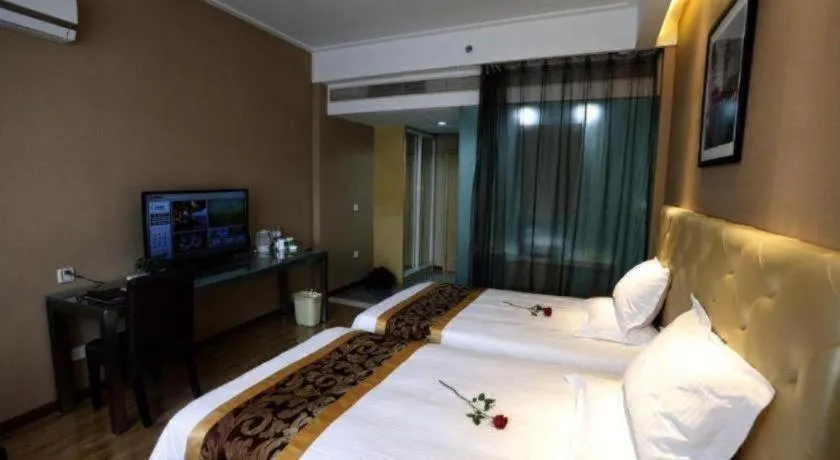 Bed in GreenTree Inn Hangzhou Linan Wanma Road Express Hotel