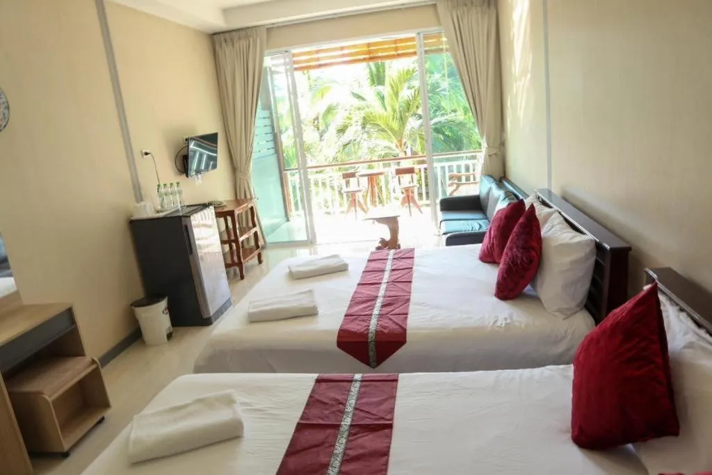 Bed in Baan Suan Aou Khai