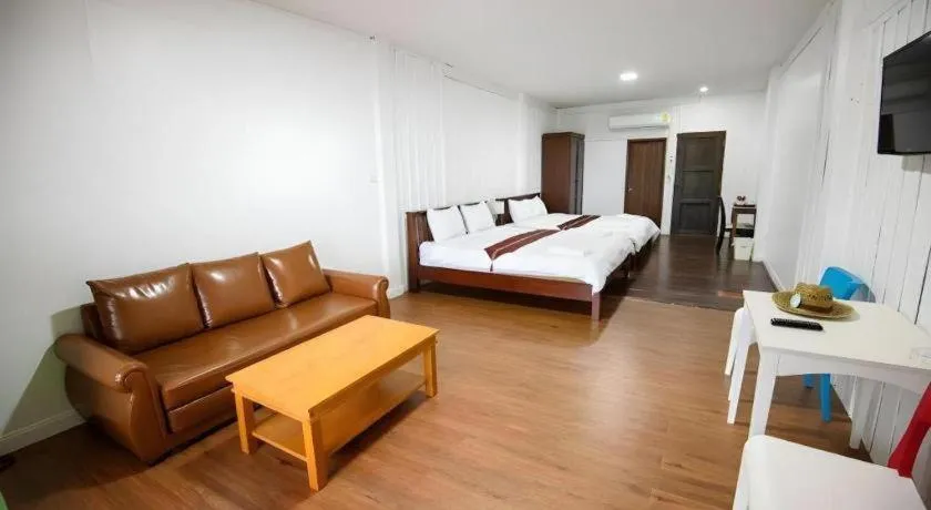 Bed in Baan Suan Aou Khai