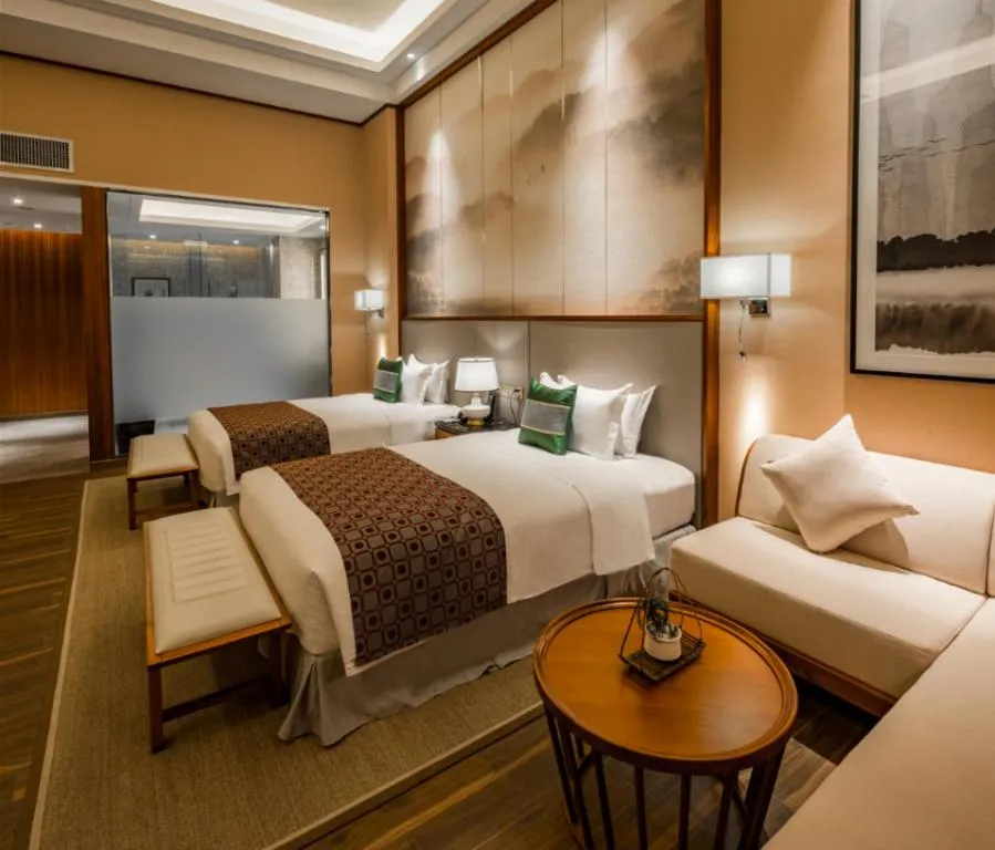 Bed in Country Garden Hot Spring Hotel Huizhou